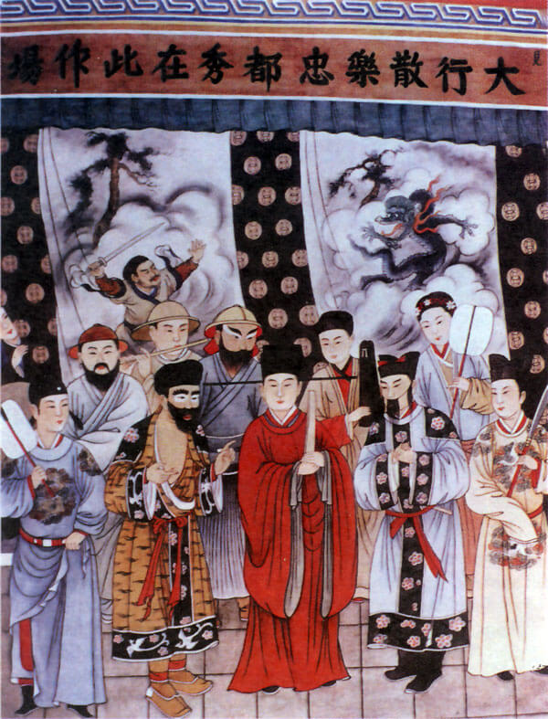 1260-1369_Yuan_Dynasty_Temple_Mural_Drag_King_History